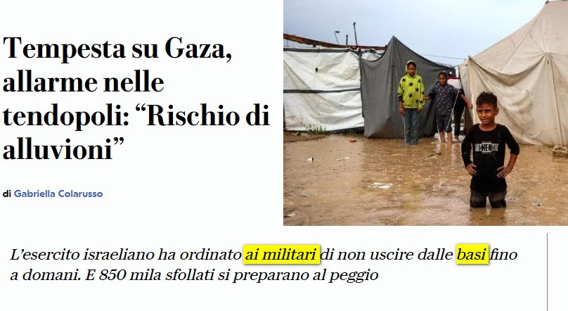 da Repubblica_ 11 dic 2025_ tempesta su Gaza